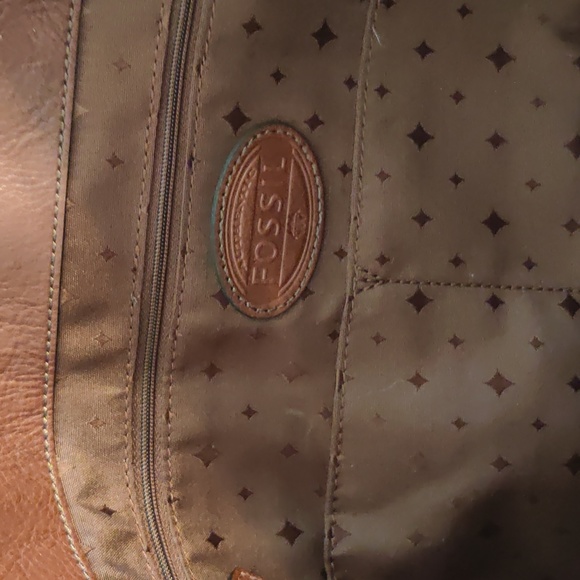 Nwt leather fossil weekender - Picture 5 of 6